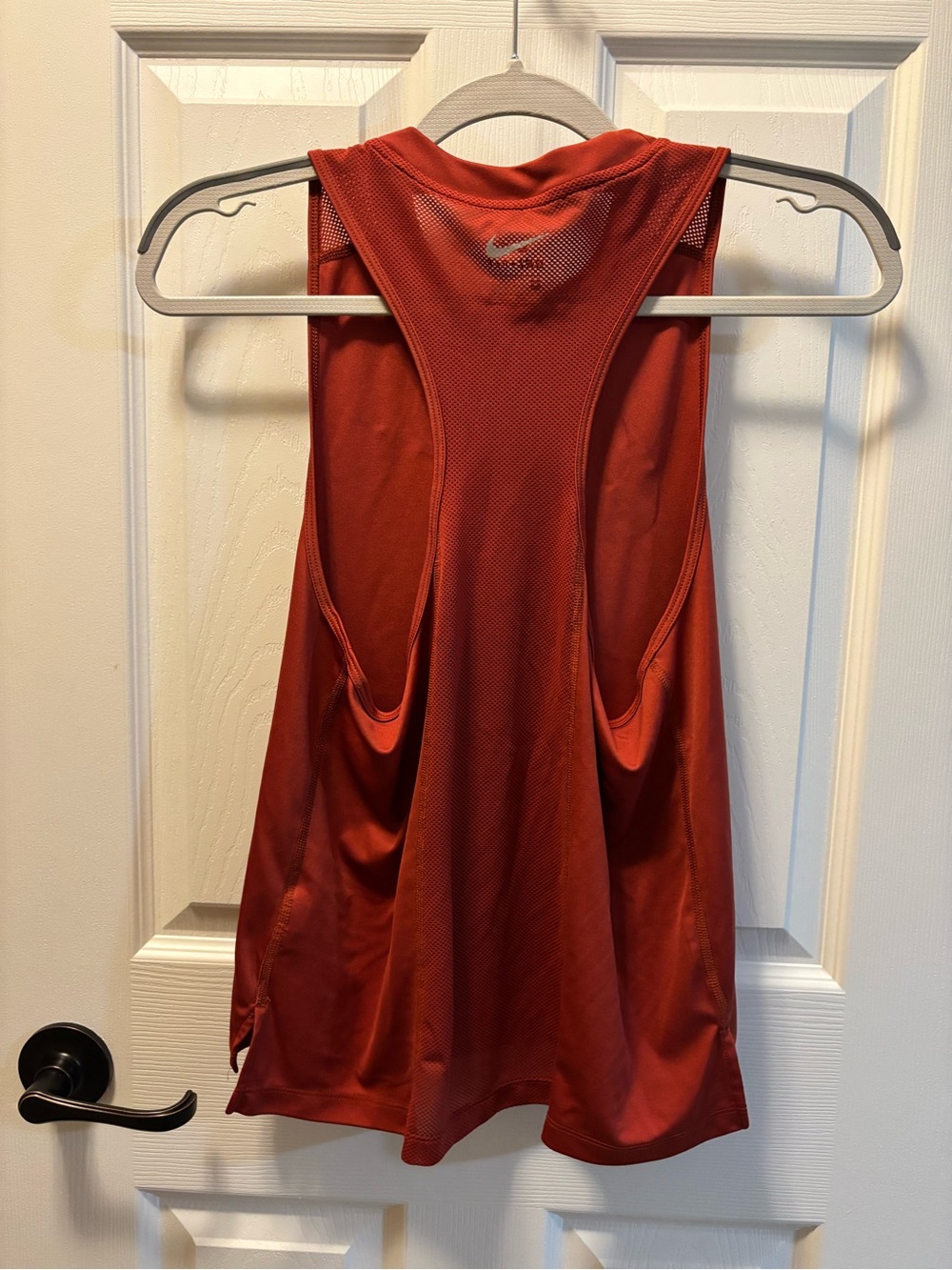 Nike Red Tank Top with Yellow-Accented Swoosh - Picture 3 of 3